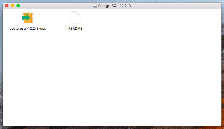 PostgreSQL installer package